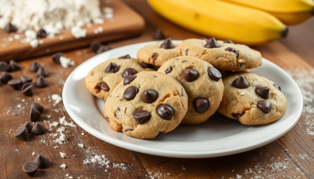 Banana and Chocolate Chip Cookies