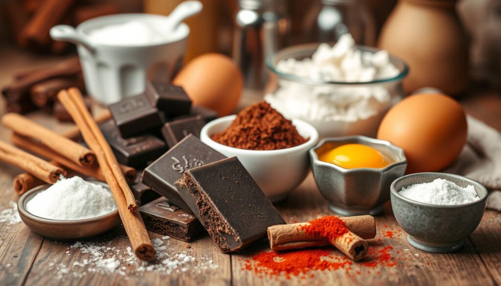 Mexican Hot Chocolate Brownie Ingredients