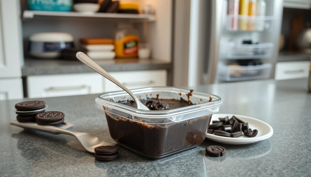 Oreo mug cake storage