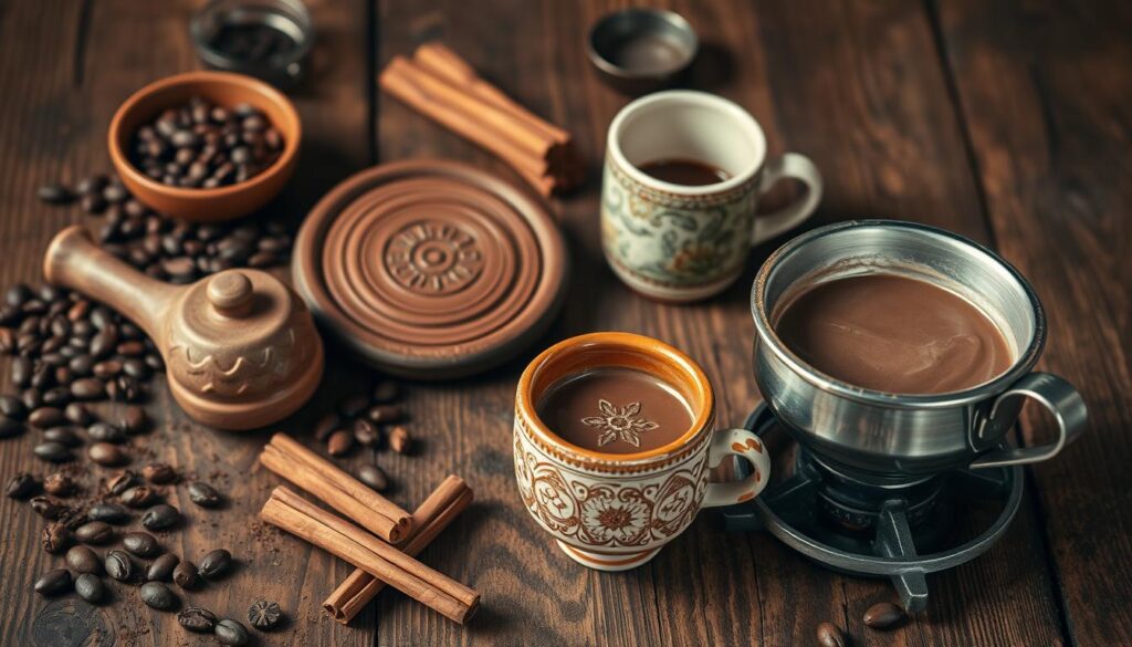 Traditional Mexican Hot Chocolate Tools