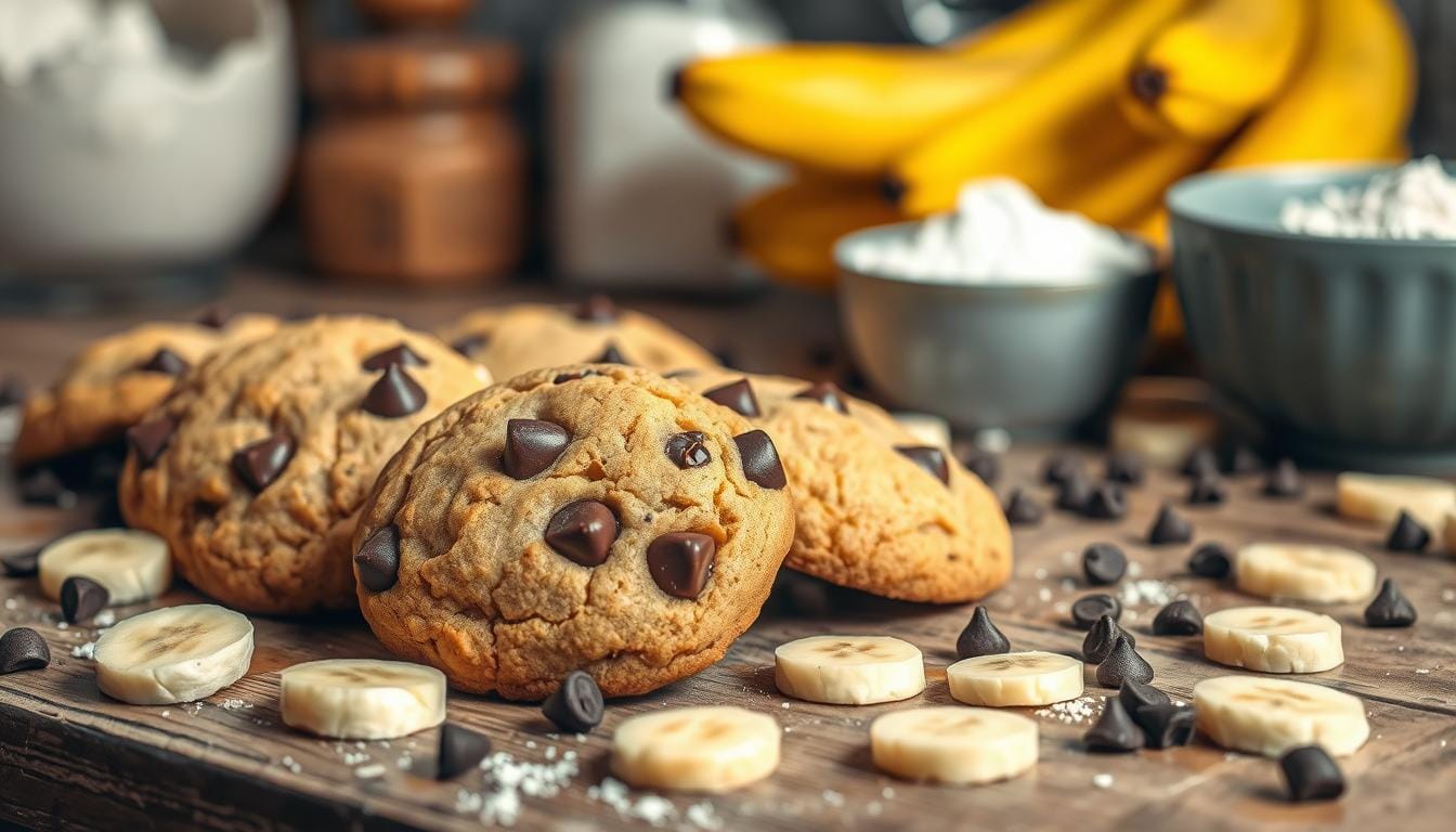 banana chocolate chip cookies