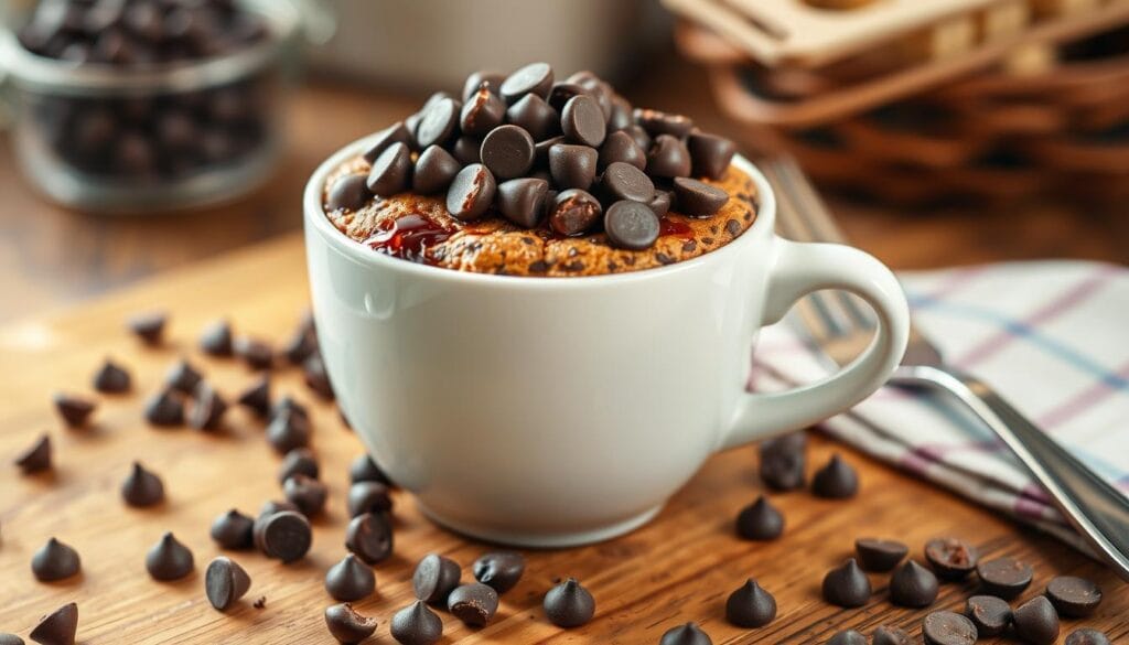 chocolate chip mug cake​