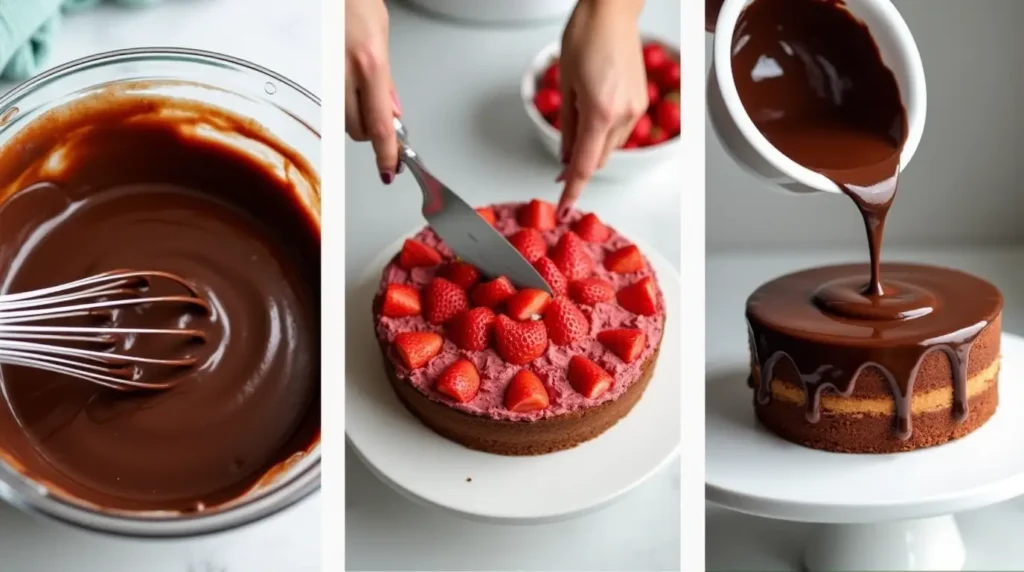 How to Make Chocolate Strawberry Cake