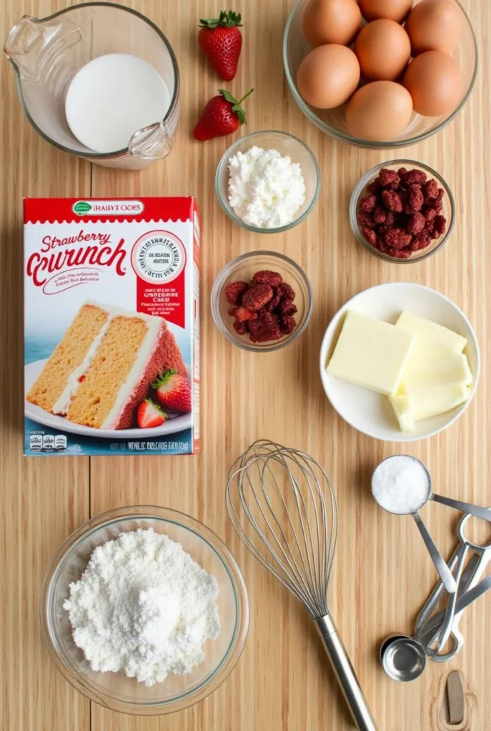 Ingredients Strawberry Crunch Cake