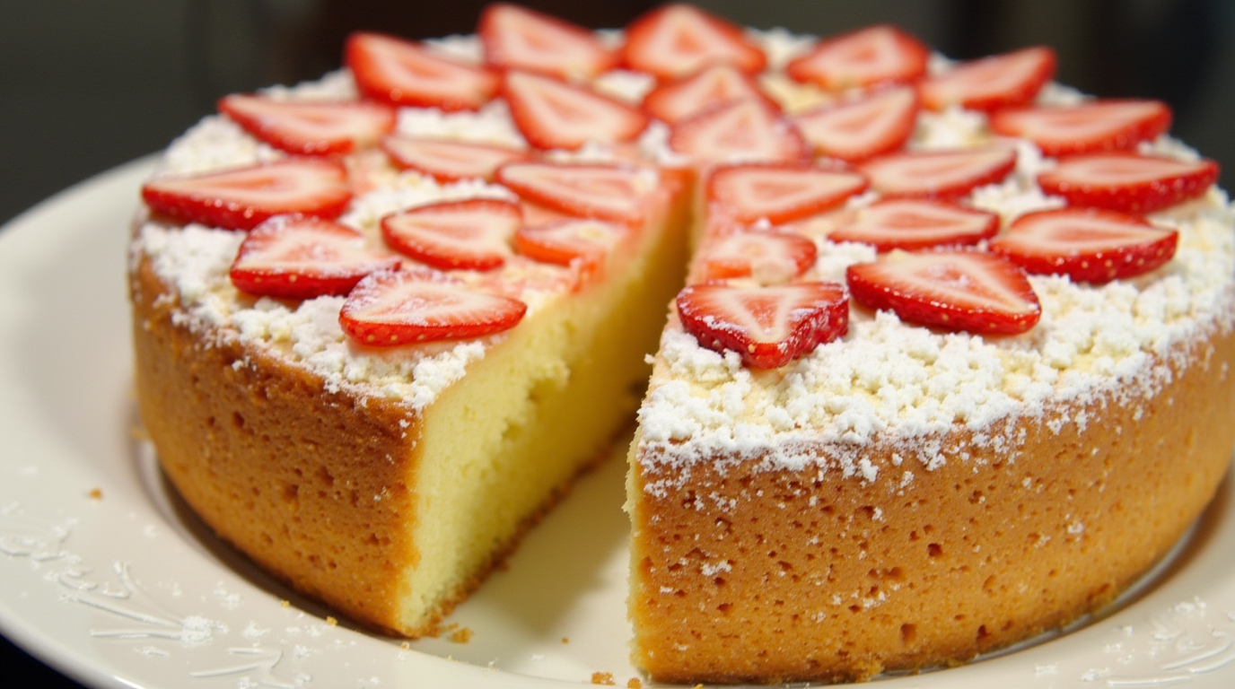 strawberry lemonade cake