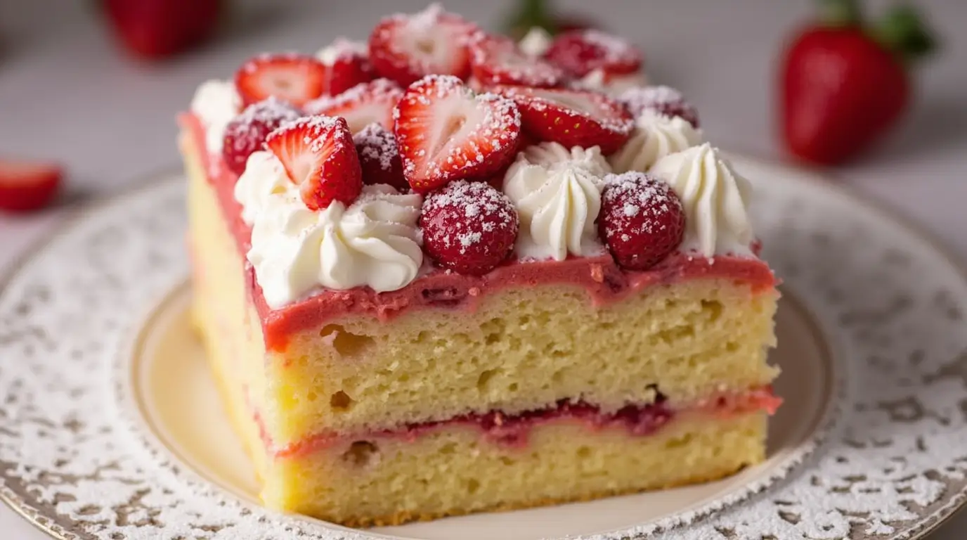 strawberry tres leches