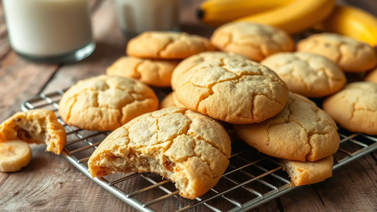 Crispy Banana Cookies