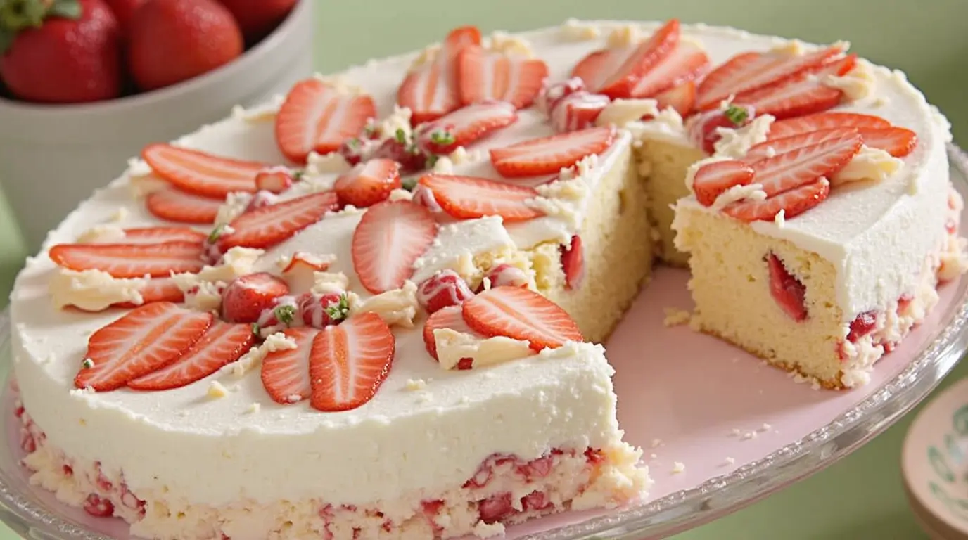 Strawberry Cream Cake