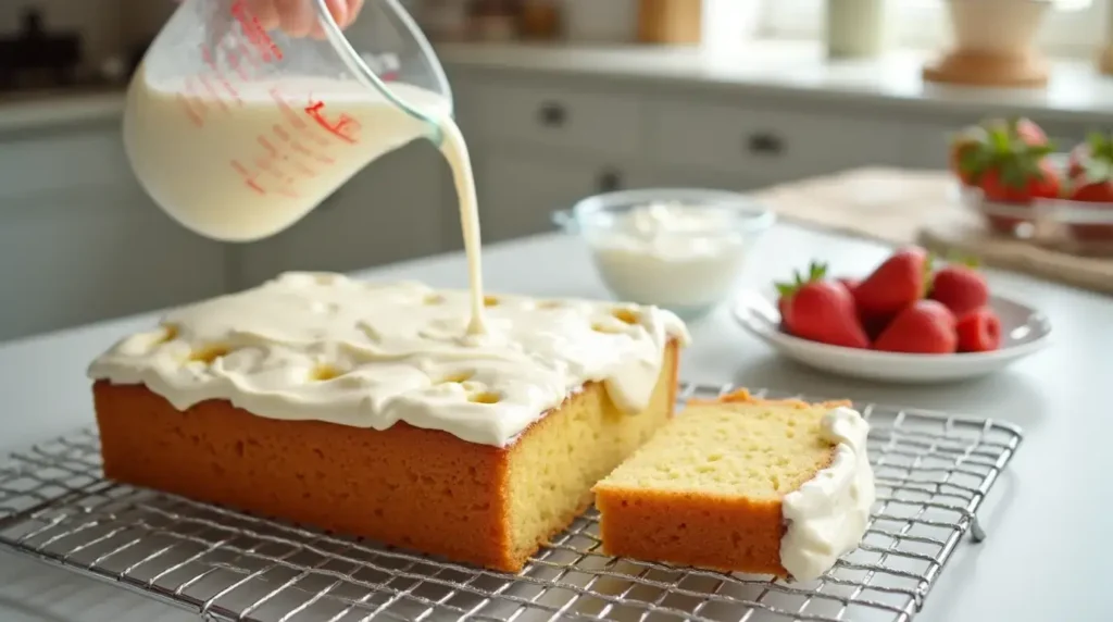 How to Make Strawberry Tres Leches Cake