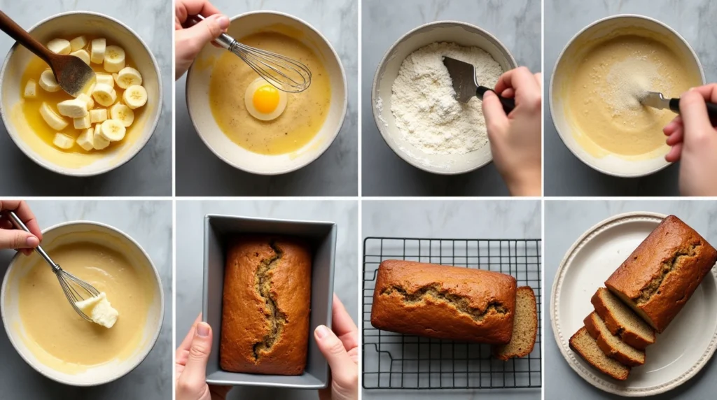 how to make banana bread recipe